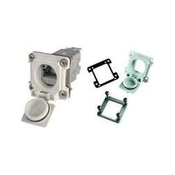 Thumbnail - Telegärtner RJ45 Steckverbinder STX V6 Flanschset Variante 6, Elektronikkabel + Stecker, Grau