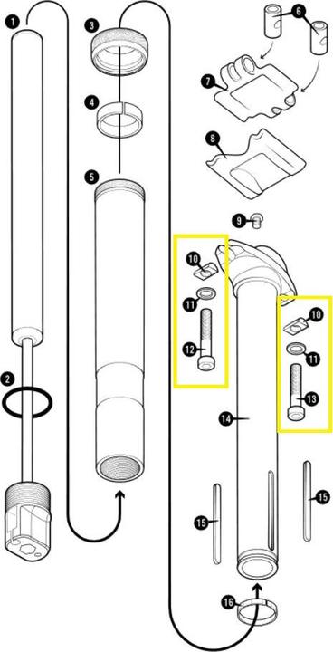 Crankbrothers Highline Screw Schrauben Kit, inkl. Washer