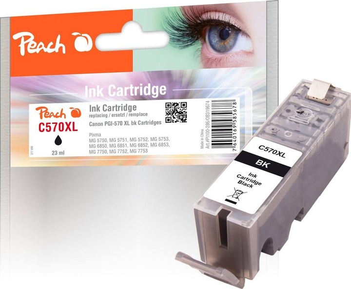 Actual product image Peach PGI-570bk XL (FC)