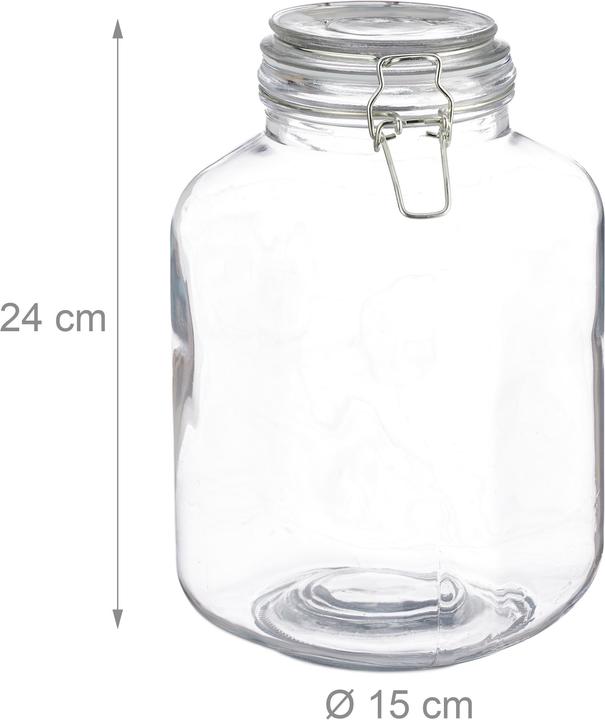 Produktbild Relaxdays Einmachglas (1 Stk., 3 l)