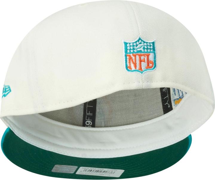 Produktbild New Era 59Fifty Fitted Cap Throwback Miami Dolphins - 7 5/8 (7 5/8)