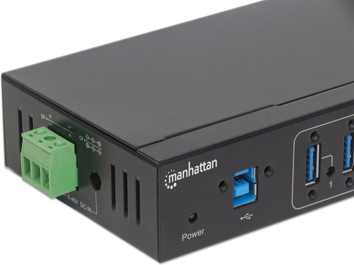 Actual product image Manhattan 7-Port Industrial USB 3.0 Hub (USB-B, 7 ports)