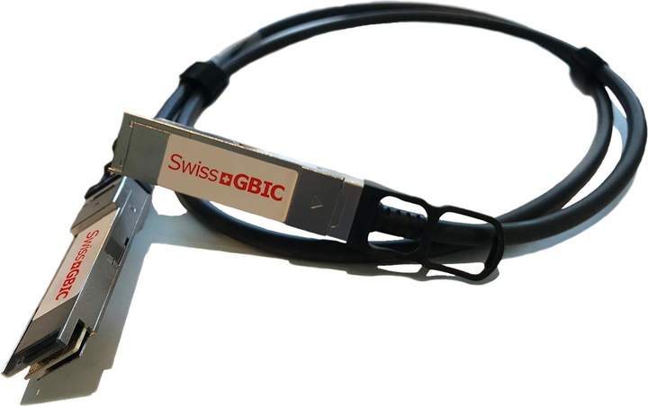 Actual product image SwissGBIC DAC QSFP 40Gb Passive 3m XLDACBL3