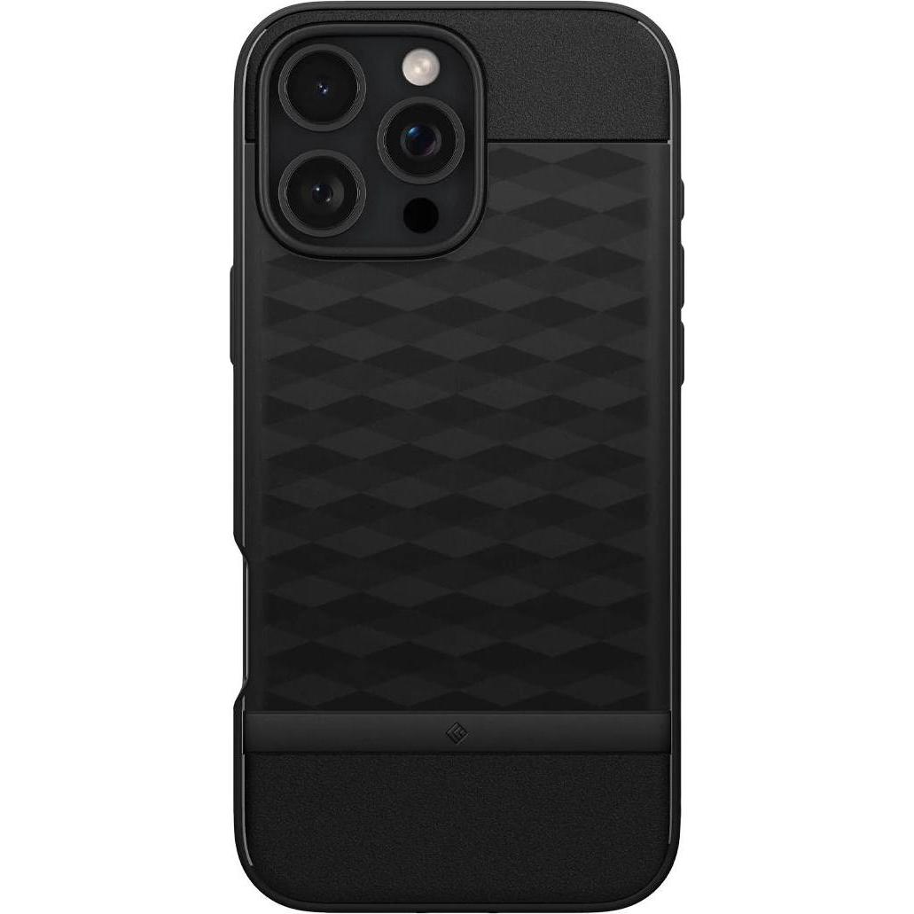 Spigen Caseology Parallax MagSafe - Matte Black - iPhone 16 Pro (Apple iPhone 16 Pro), Smartphone Hülle, Schwarz