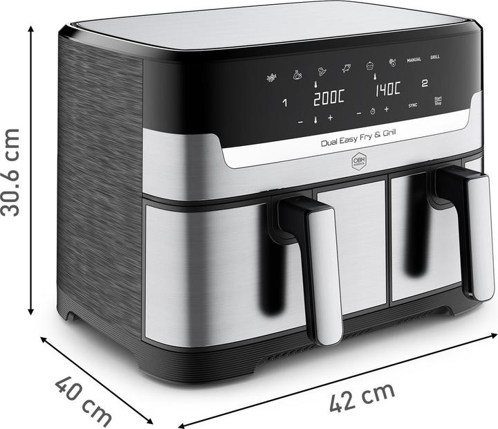 Actual product image OBH Nordica Dual Easy Fry & Grill 2in1 AG905DS0