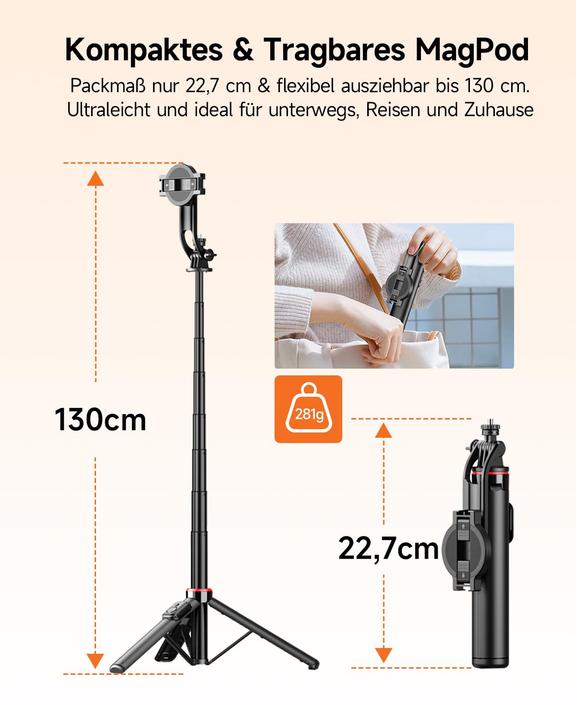 Actual product image Rollei All-in-One-Stativ | MagPod | Easy Creator (Metal, Plastic)