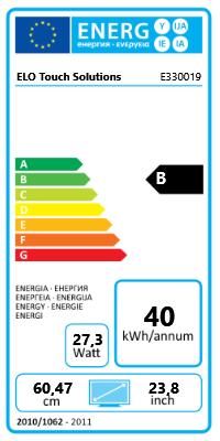 Energie-Label ēlo ET2494L IntelliTouch (1920 x 1080 Pixel, 23.80")