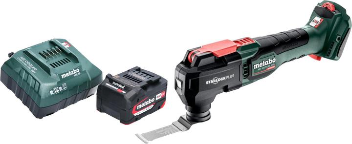 Actual product image Metabo MT 18 LTX BL QSL Akku Multitool 18 V Brushless Starlock Plus + 1x Akku 4,0 Ah + Ladegerät (Multifunctional tool)