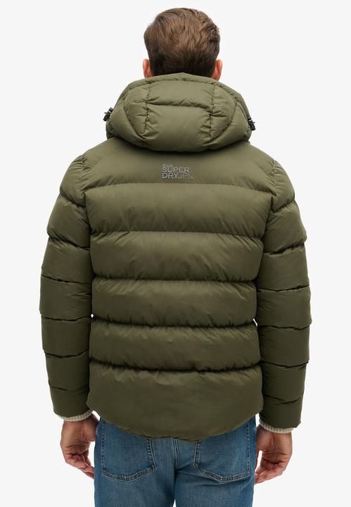 Actual product image Superdry Hooded microfiber puffer jacket (M)