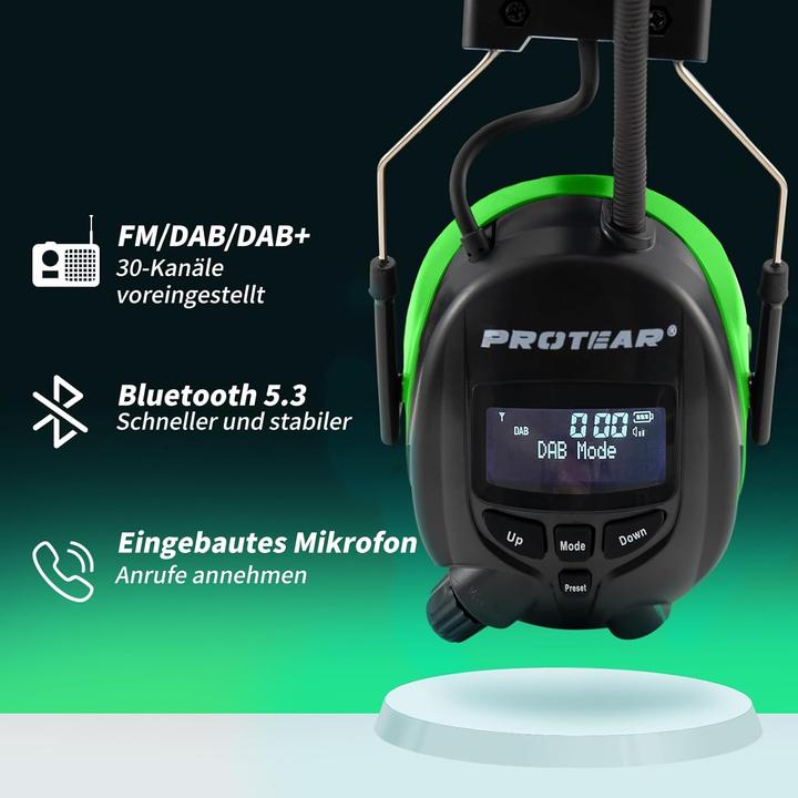 Image du produit Protear Gehörschutz mit Bluetooth & DAB+ (1x)