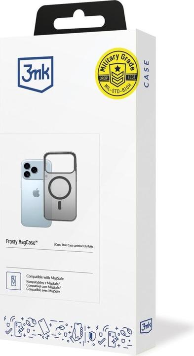 Actual product image 3MK Etui Frosty MagCase do Apple iPhone 17 Pro czarny (Apple iPhone 17 Pro)