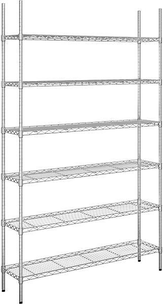 Actual product image Seco Steel wire mesh shelf, chrome plated