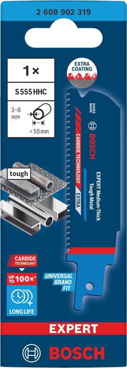 Produktbild Bosch Professional Zubehör EXPERT S555HHC Medium-Thick Tough Metal Säbelsägeblatt