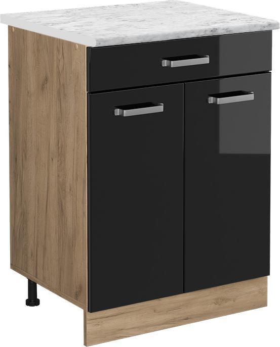 Black high gloss, Marble-white