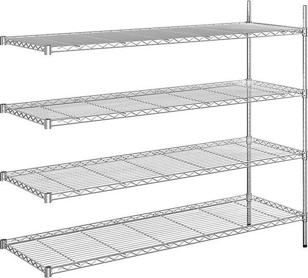Actual product image Seco Steel wire mesh shelf, chrome plated
