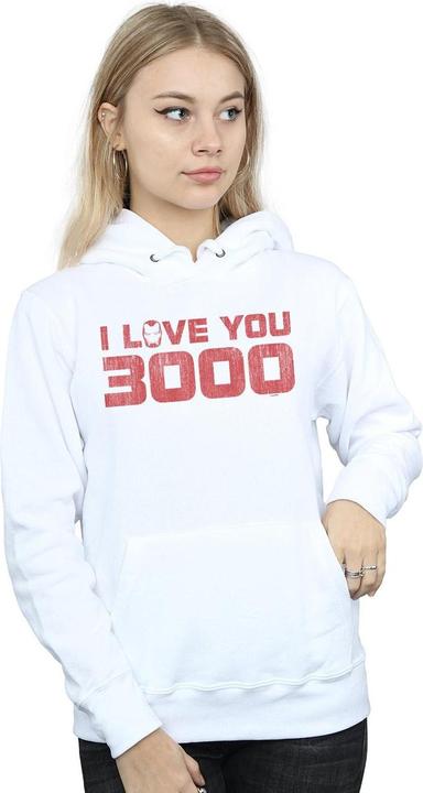 Immagine prodotto Avengers Endgame I Love You 3000 Distressed Felpa con Cappuccio Donna (XL)