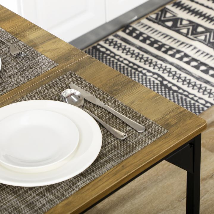 Produktbild Homcom Esstisch Set mit 2 Bänken