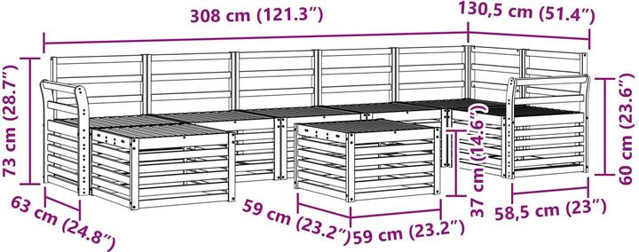 Produktbild vidaXL Outdoor-Sofa