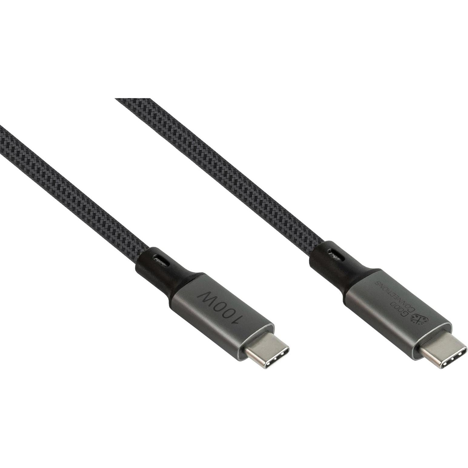 Thumbnail - Good Connections USB 4.0 Gen. 2x2 Kabel 20GBit/s 100W 8Ka30Hz USB-C Stecker an (1 m, USB 4.0), USB Kabel