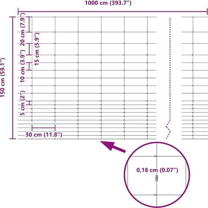 Produktbild vidaXL Aussenbarriere