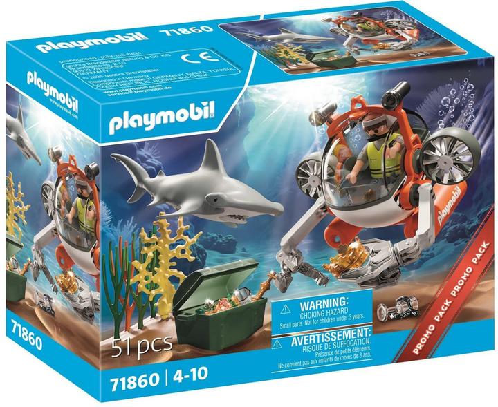 Image du produit Playmobil Chasse au trésor avec sous-marin (71860, Playmobil Action Heroes)