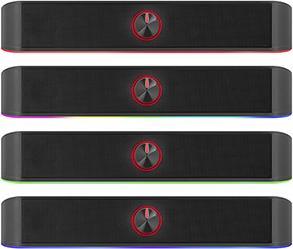 Actual product image Defender Soundbar Z10, 2.0, 6W, schwarz, LED-Unterbeleuchtung (6 W, 2.0 Channel)