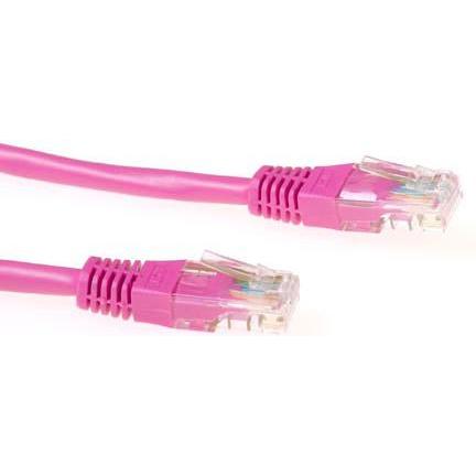 ACT Pink 1.5 meter U/UTP CAT6 patch cable with RJ45 connectors. Cat6 u/utp pink 1.50m (U/UTP, CAT6, 1.50 m), Netzwerkkab...