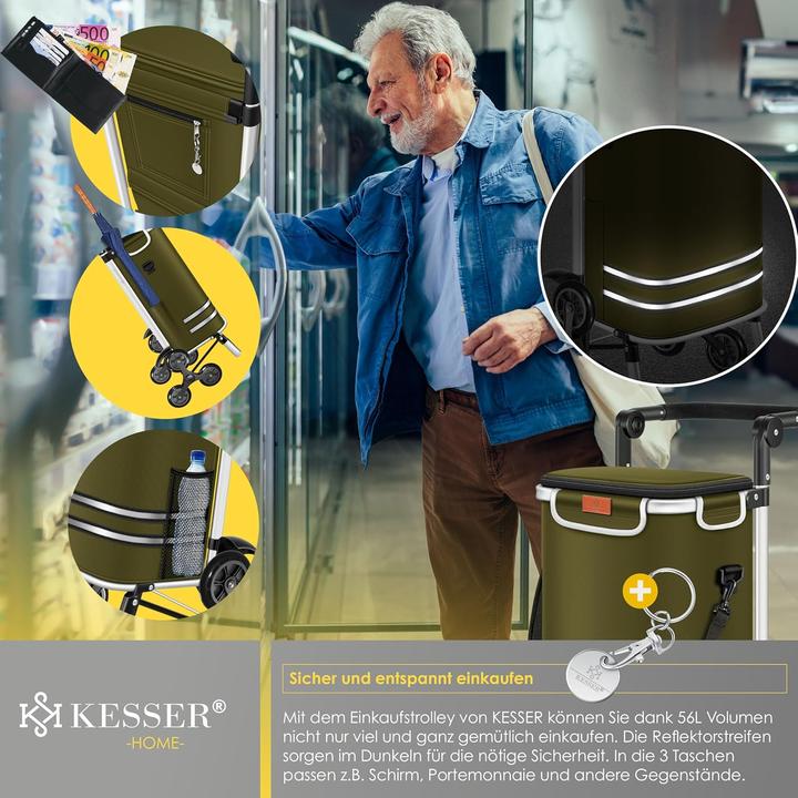 Produktbild Kesser Einkaufstrolley Treppensteiger mit Kühlfach