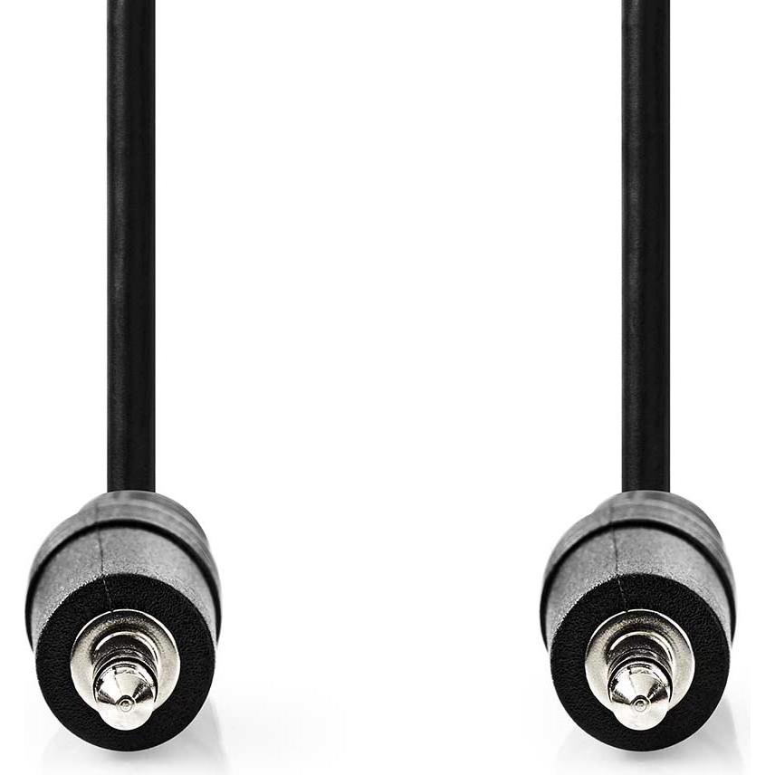 Thumbnail - Nedis Stereo-Audiokabel 3.5 mm Stecker 3.5 mm Stecker Vernickelt 0.50 m Rund Schwarz L (0.50 m), Audio Kabel