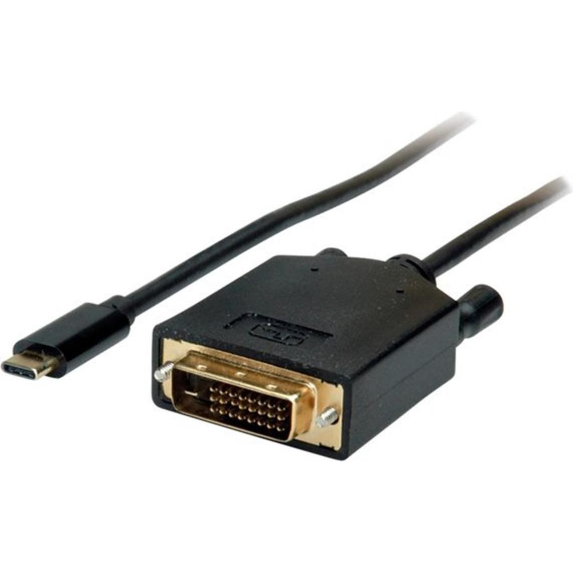 Roline Dvi — USB C (1 m, HDMI), Video Kabel