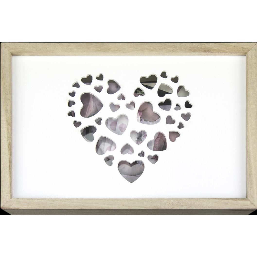 ZEP, Bilderrahmen, Love Box USB 13x18 Holz für Fotos und Stick (13 x 18 cm)