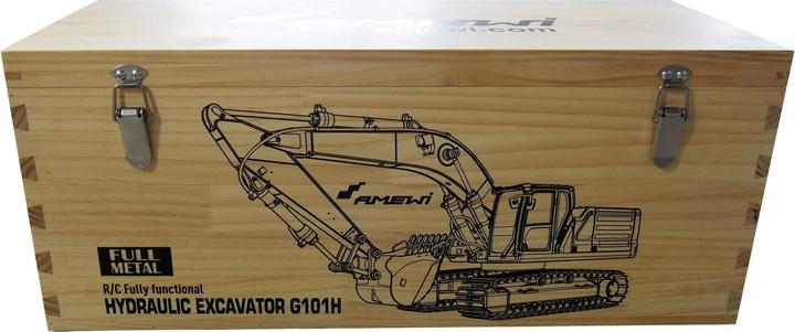 Produktbild Amewi G101H V2 Vollmetall Hydraulikbagger 1:16 RTR petrol (RTR Ready-to-Run)