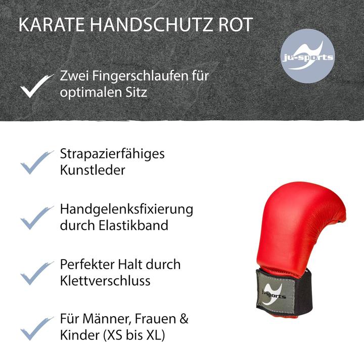Produktbild Ju-Sports Karate Handschutz rot (M)