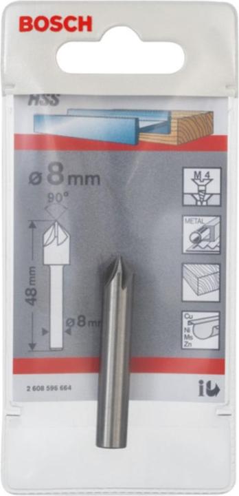 Produktbild Bosch Professional Zubehör PRO Steel HSS Kegelsenker, 8 x 48 mm, M4 (8 mm)
