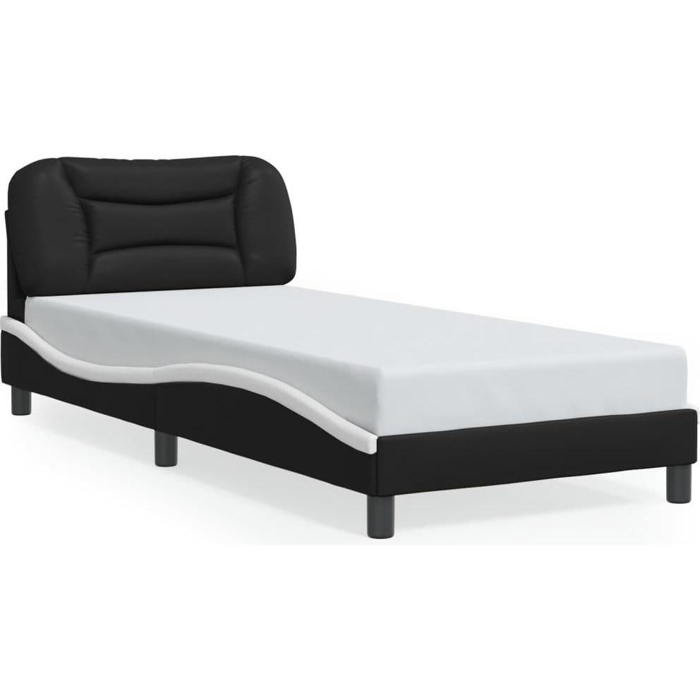 VidaXL, Bett, Bettgestell mit LED Kunstleder (80 x 200 cm)