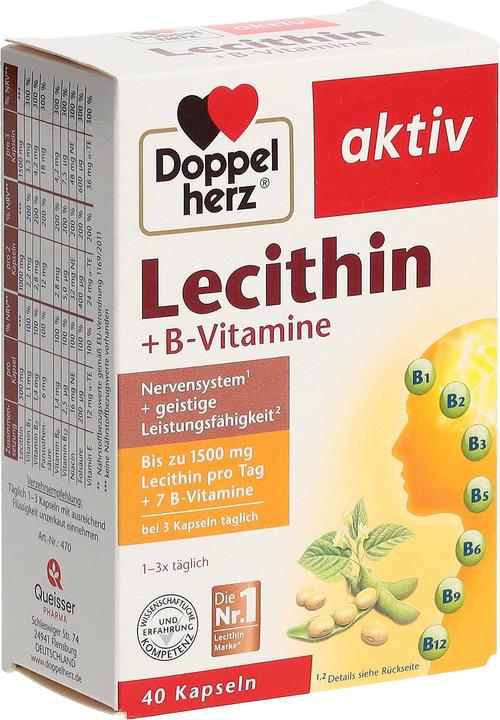 Queisser Pharma Doppelherz Lecithin + B-Vitamine, 40 St KAP (40 Stück, Kapseln, 41.60 g)