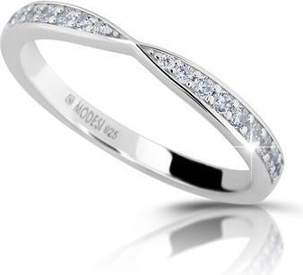 Image du produit Modesi Bague argent brillant avec zircons M01111 - Circuit : 60 mm (60)