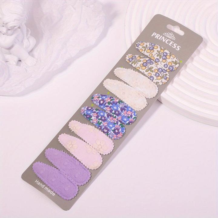 Activity Board 10 Stück Baby gestreifte karierte florale Haarspangen, dekorativer Haarschmuck (10 Stk.)