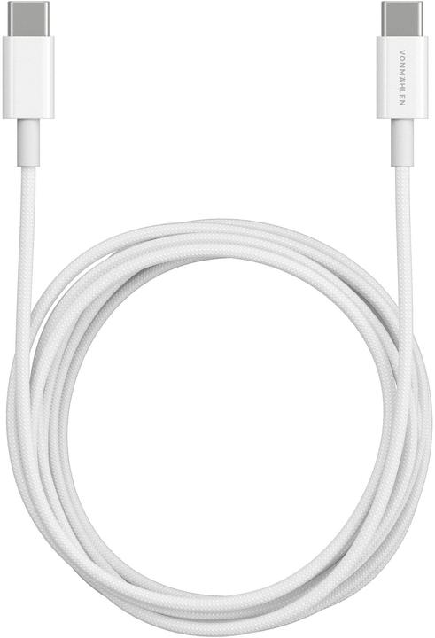 Produktbild Vonmählen USB-C to USB-C Cable 60W / 2m - White (2 m, USB 2.0, 60 W)
