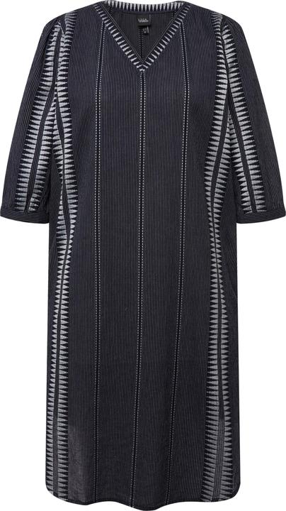 Produktbild Ulla Popken Kaftan, Mustersteifen, Oversiezd, V-Ausschnitt, 3/4-Arm (46, 48)