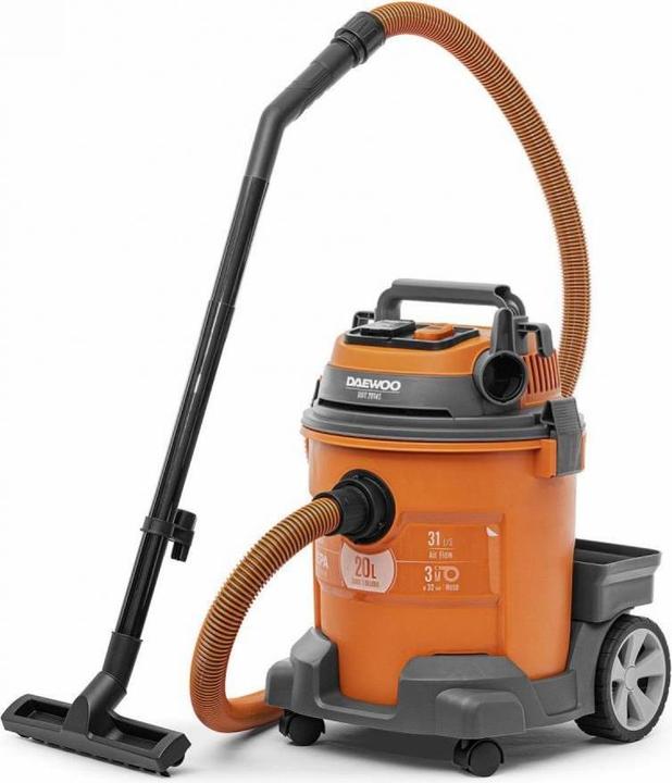 Actual product image Daewoo Vacuum Cleaner||DAVC 2014S|Wet/dry/Industrial|1400 Watts|Capacity 20 l|Noise 85 dB|Weight 6.5 kg|DAV (Wet dry vacuum cleaner)
