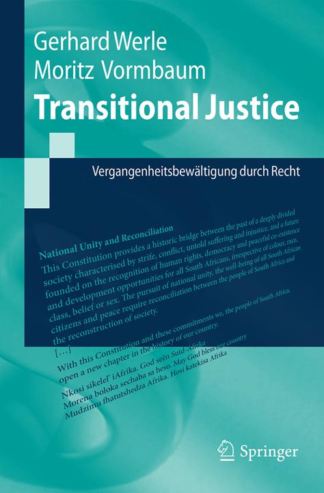 Produktbild Transitional Justice (Deutsch, Gerhard Werle, Moritz Vormbaum, 2018)