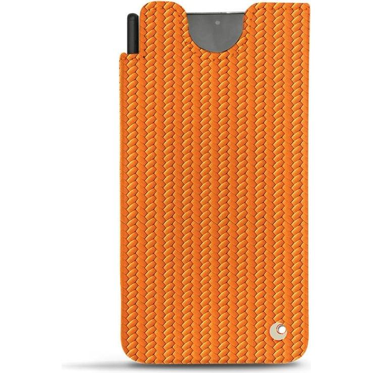Noreve Lederschutzhülle (Samsung Galaxy S21 Ultra), Smartphone Hülle, Orange