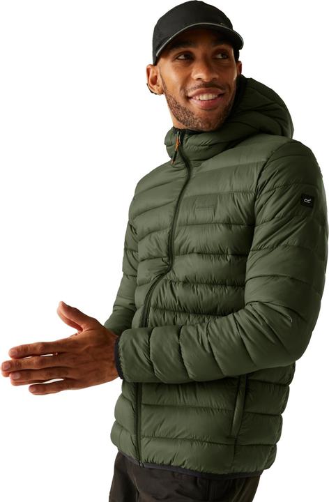 Actual product image Regatta Mens Marizion Baffled Hooded Padded Jacket (L)