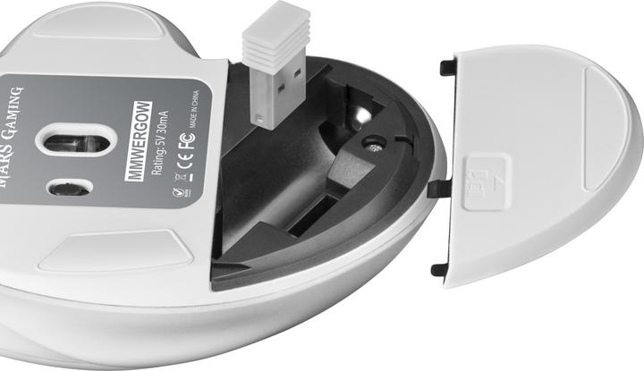 Image du produit Mars Gaming MMWERGOW Souris sans fil avec boutons supplémentaires 3200 DPI blanc (Sans fil)