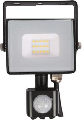 Actual product image V-TAC VT10SB 10W LED Sensor Floodlight SAMSUNG Chip Switch-off Function Housing Black 6400K (800 lm, IP65)