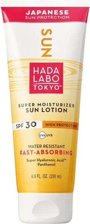 Actual product image Hada Labo Sunscreen 30 SPF UVA UVB with Panthenol and Hyaluronic Acid (Suntan cream, SPF 30, 200 ml)