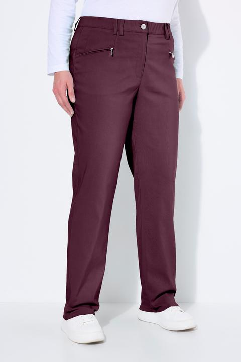 Produktbild Ulla Popken Thermo-Stretchhose Mony, konisches Bein, Zipptaschen (46)