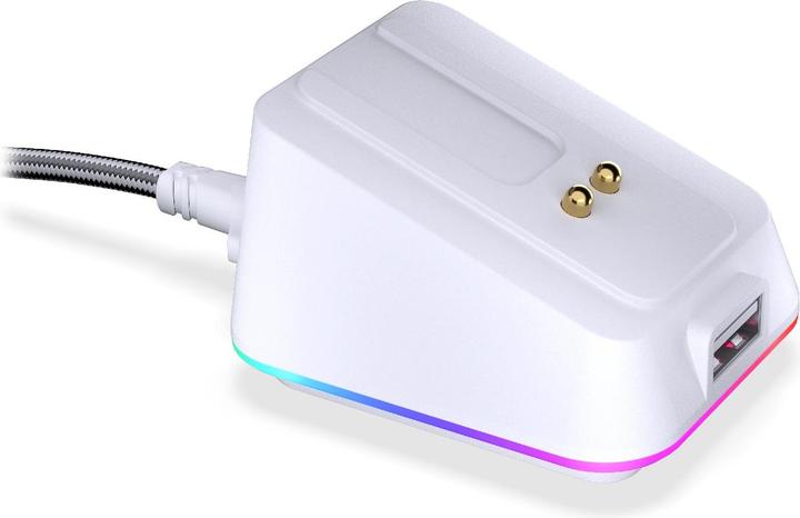 Produktbild Endorfy Mouse Dock White, für LIV Wireless, LIV Plus Wireless (weiss, Kabel 1,8 Meter)