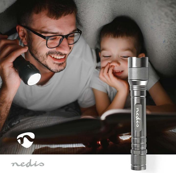 Image du produit Nedis Lampe de poche LED, Premium, 150lm - argenté (2.90 cm, 150 lm)